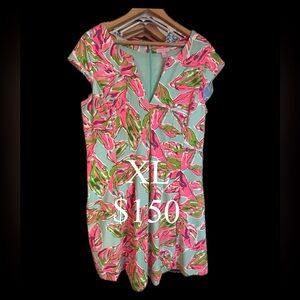 Lilly Pulitzer Tropical Print Dress XL